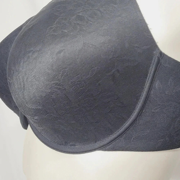 Avenue Body Contour Molded Cup Underwire Bra 42DDD Black Excel - Picture 3 of 9